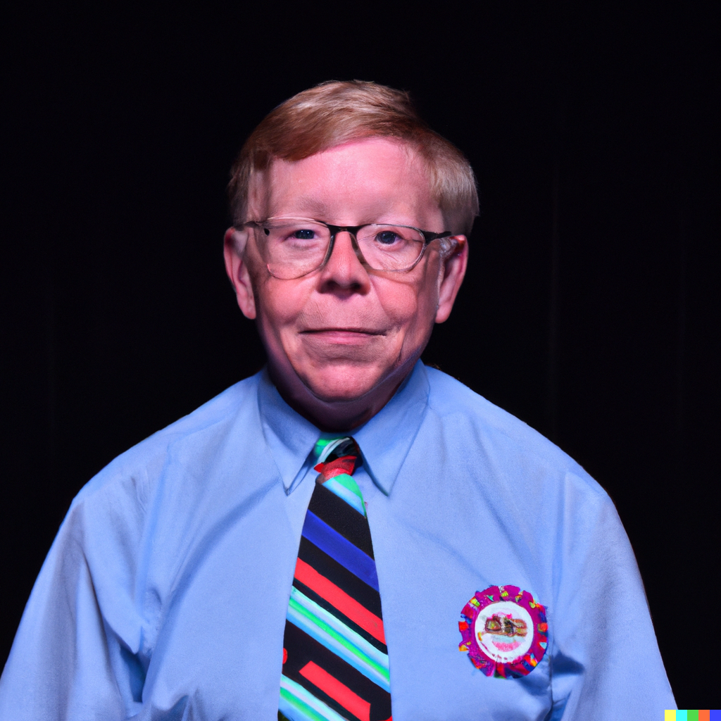 An AI portriat of Bob Moyler