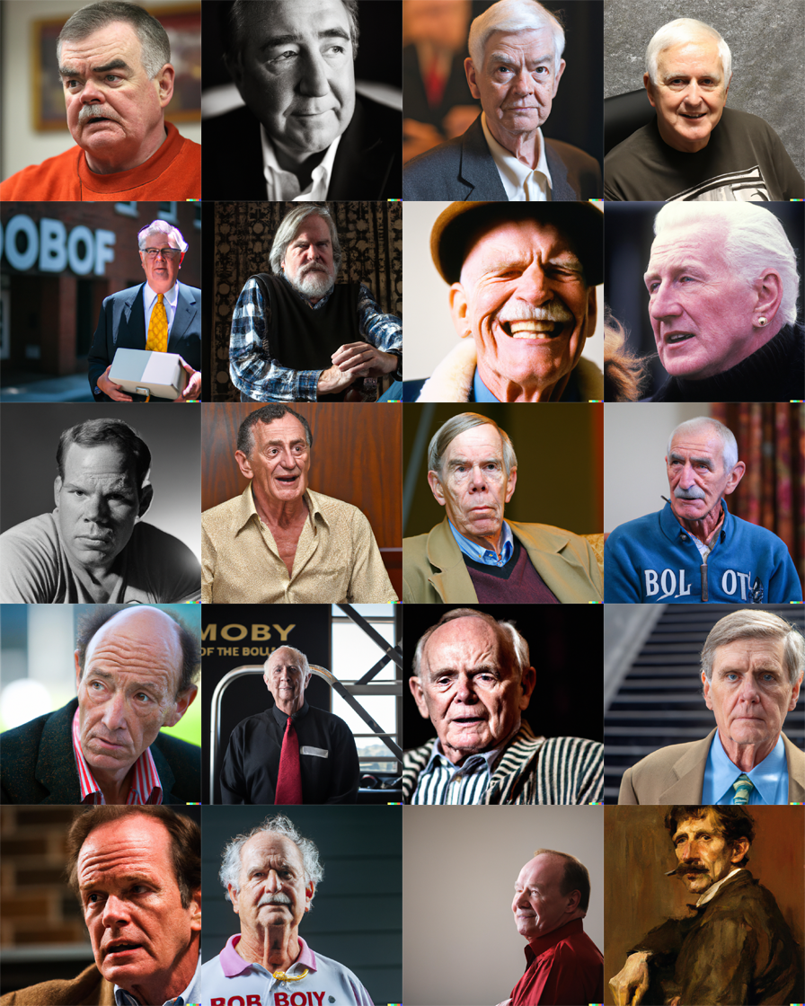 20 AI generated pictures of Bob Moyler